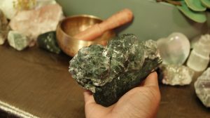 Black Tourmaline with Fluorite Specimen (South Africa)