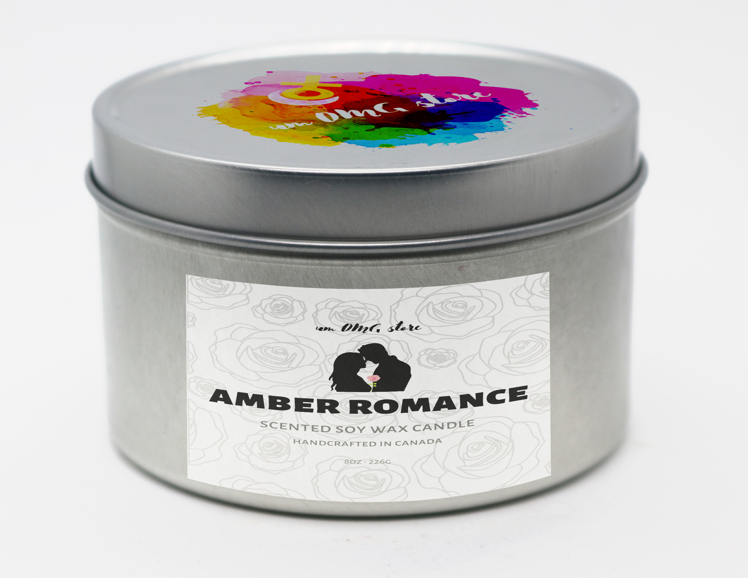 AMBER ROMANCE SOY CANDLE 4oz